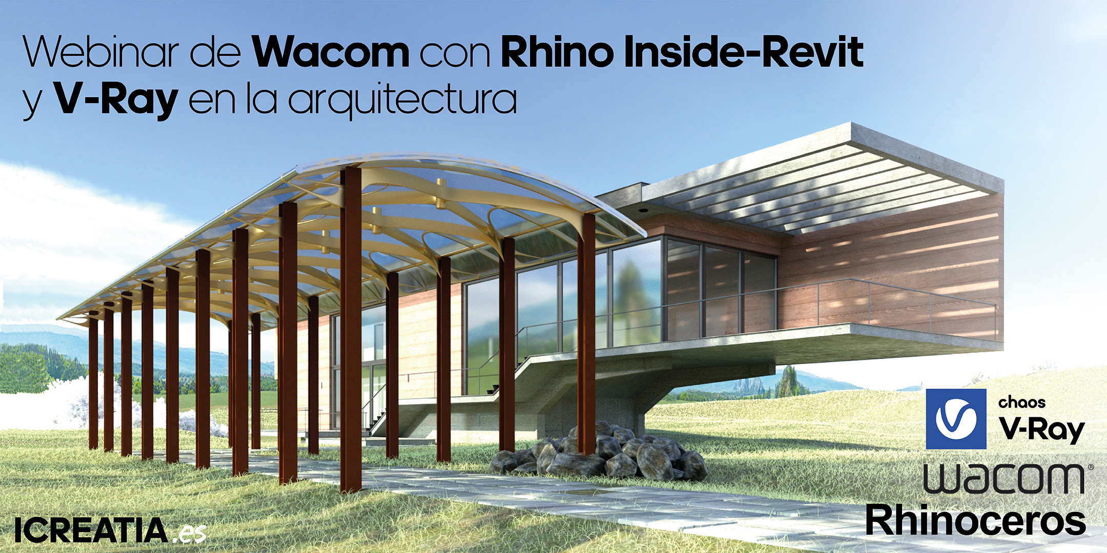 Webinar de Wacom con Rhino-Inside-Revit y V-Ray en la arquitectura